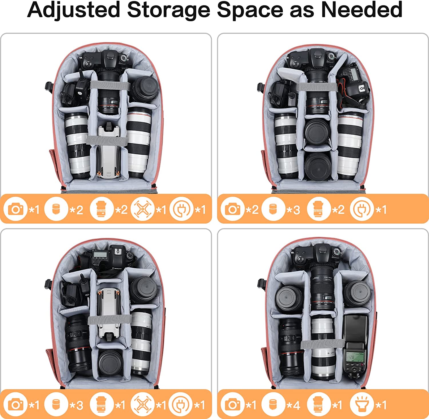 MOSISO Camera Backpack, DSLR/SLR/Mirrorless Photography Camera Bag 15-16 inch Waterproof Hardshell Case with Tripod Holder&Laptop Compartment Compatible with Canon/Nikon/Sony, Dusty Rose - Image 5