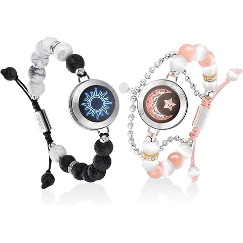 Bond Touch in Black - Pair of Bracelets - Long Distance Connection Bracelets - Image 3